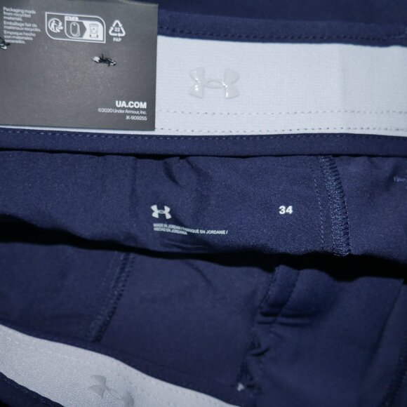 Under Armour Men's Performance Golf Shorts Size 34 Navy Blue NWT - Picture 10 of 11